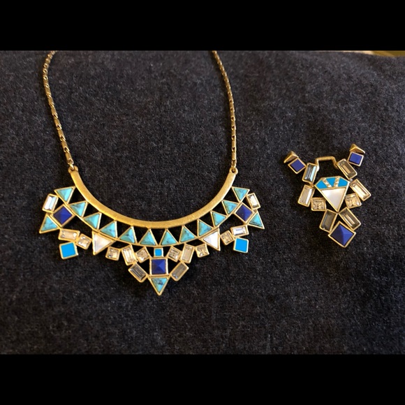 Stella & Dot Stone Tile Necklace - Picture 3 of 5